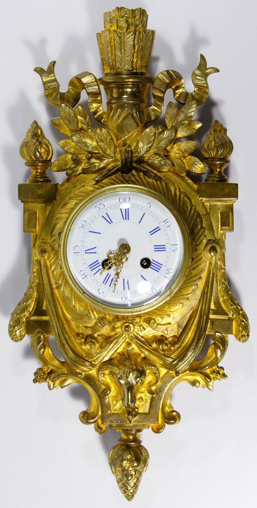 Lot 246: Japy Freres & Co. Spelter Wall Clock