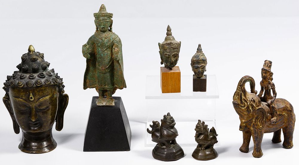 Lot 254: Asian Metal Figurine Assortment