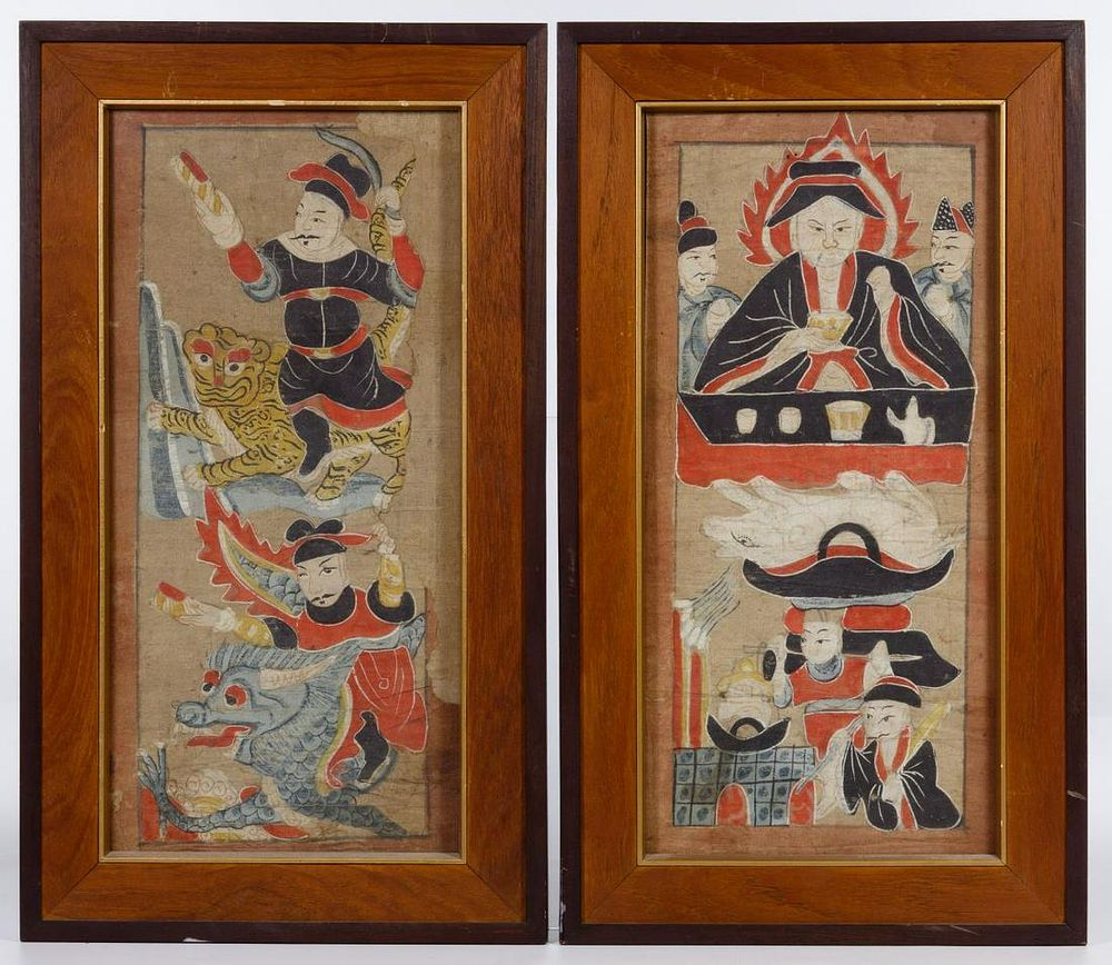 Lot 276: Chinese Watercolor on Paper Art