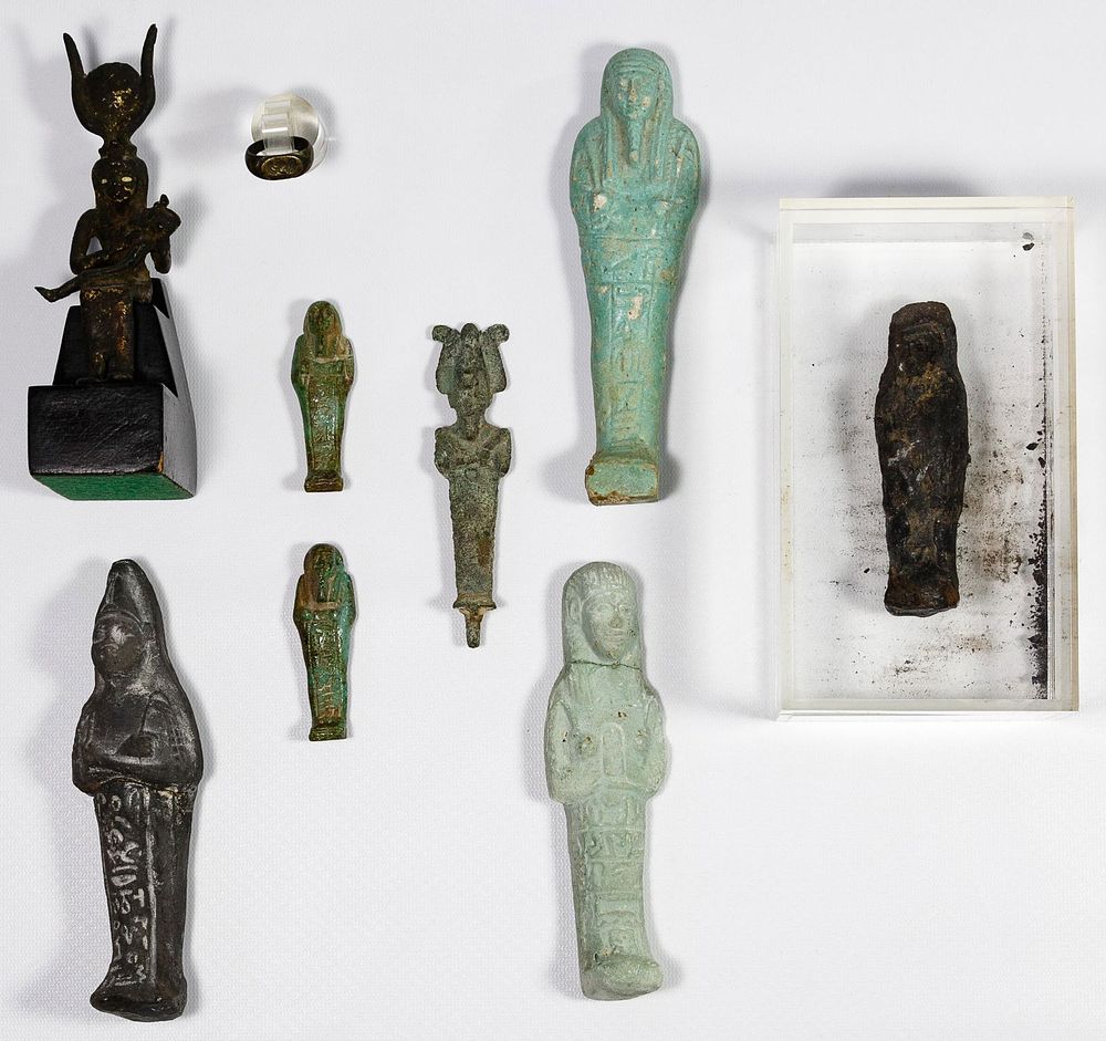 Lot 297: Egyptian Ushabti Figure Assortment