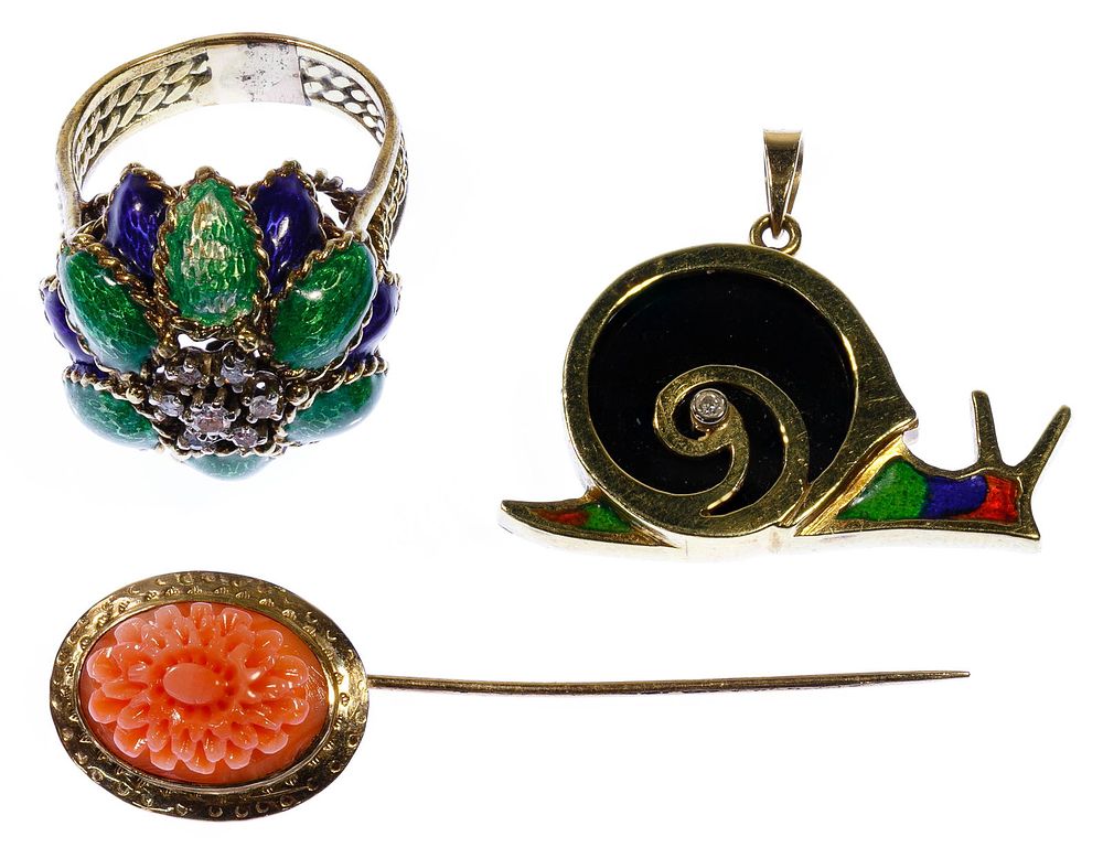 Lot 343: 14k Gold Jewelry Assortment