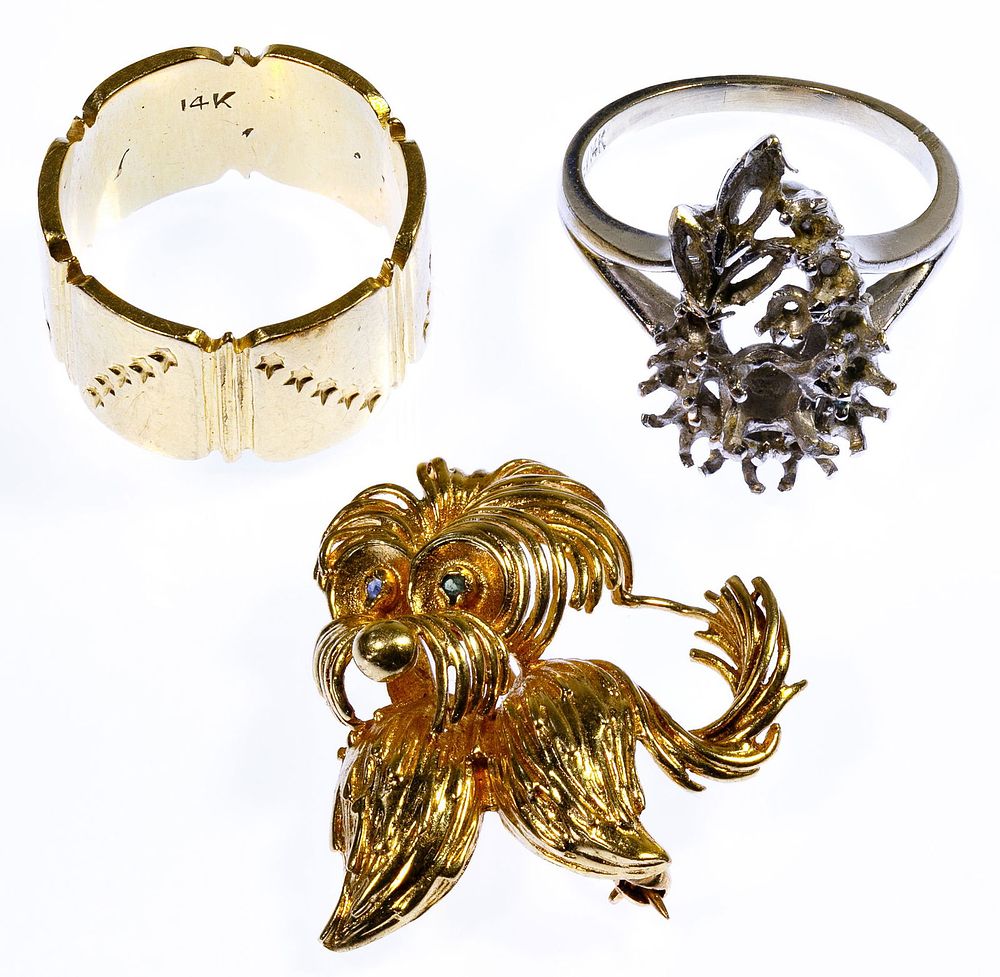 Lot 348: 14k Gold Jewelry Assortment