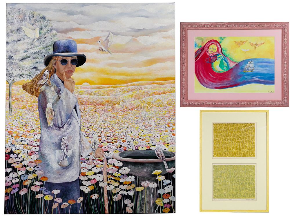 Lot 401: Wendy Lusk (American, 20th Century) Art Assortment