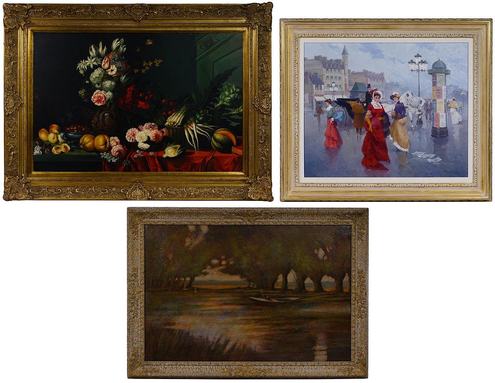 Lot 413: Luis Sagasta (Spanish, 20th Century) Oil on Canvas