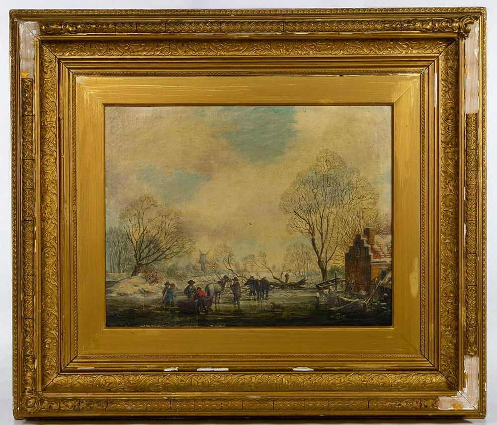 Lot 417: Unknown Artist (Dutch School, 19th/20th Century) Oil on