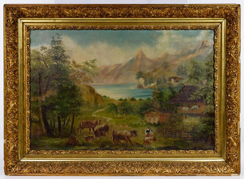 Lot 418: Unknown Artist (European, 19th Century) Oil on Canvas