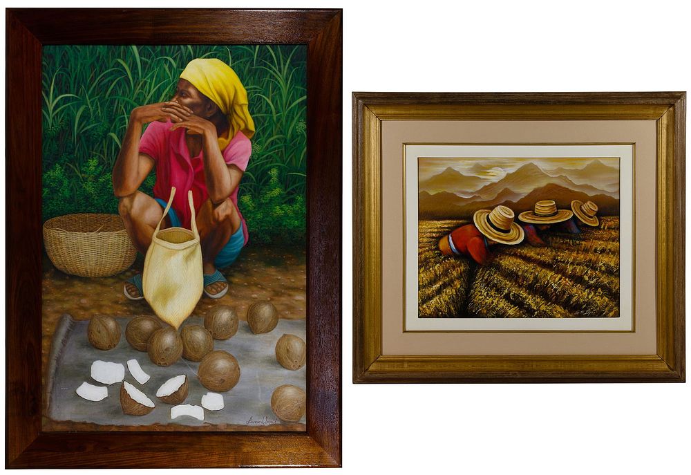 Lot 442: Various Artists (South American, 20th Century) Oil on