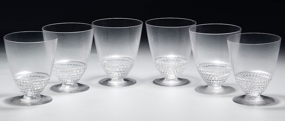 Lot 451: R. Lalique 'Tokyo 2' Dessert Stemware