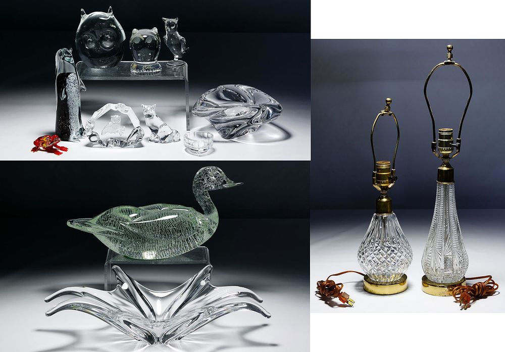 Lot 455: Waterford Crystal Lamp and Crystal Assortment