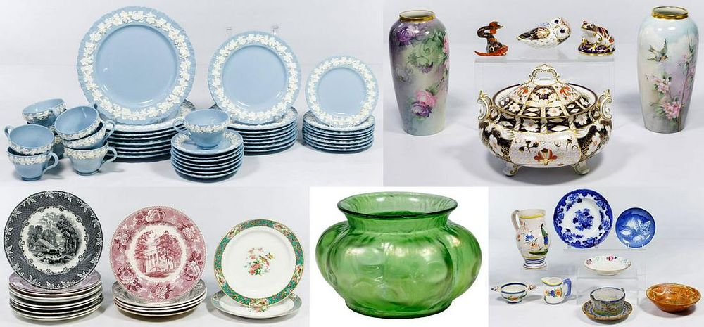 Lot 469: Wedgwood China, Porcelain and Pottery Assortment