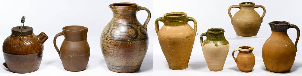 Lot 516: Brown Glazed Crock Assortment