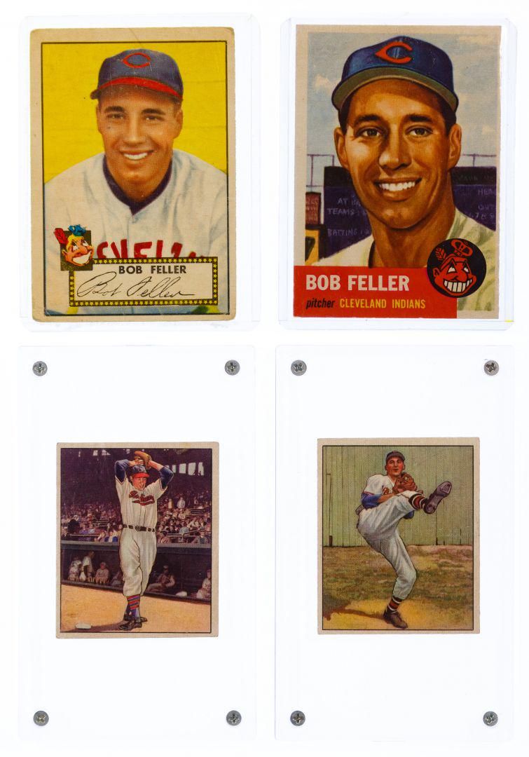 Lot 522: Bob Feller Baseball Trading Card Assortment