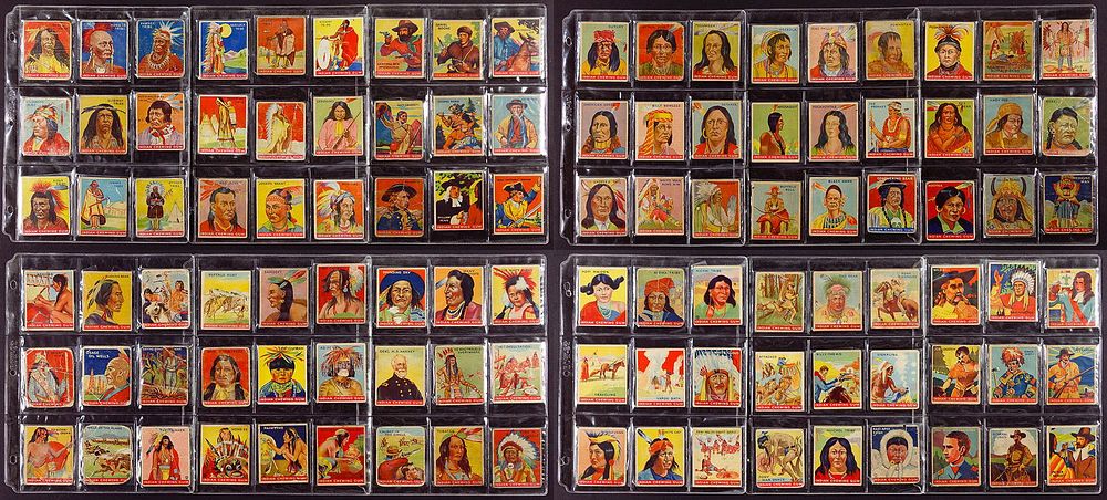 Lot 526: Goudey Gum Co 'Indian Gum' Trading Card Assortment