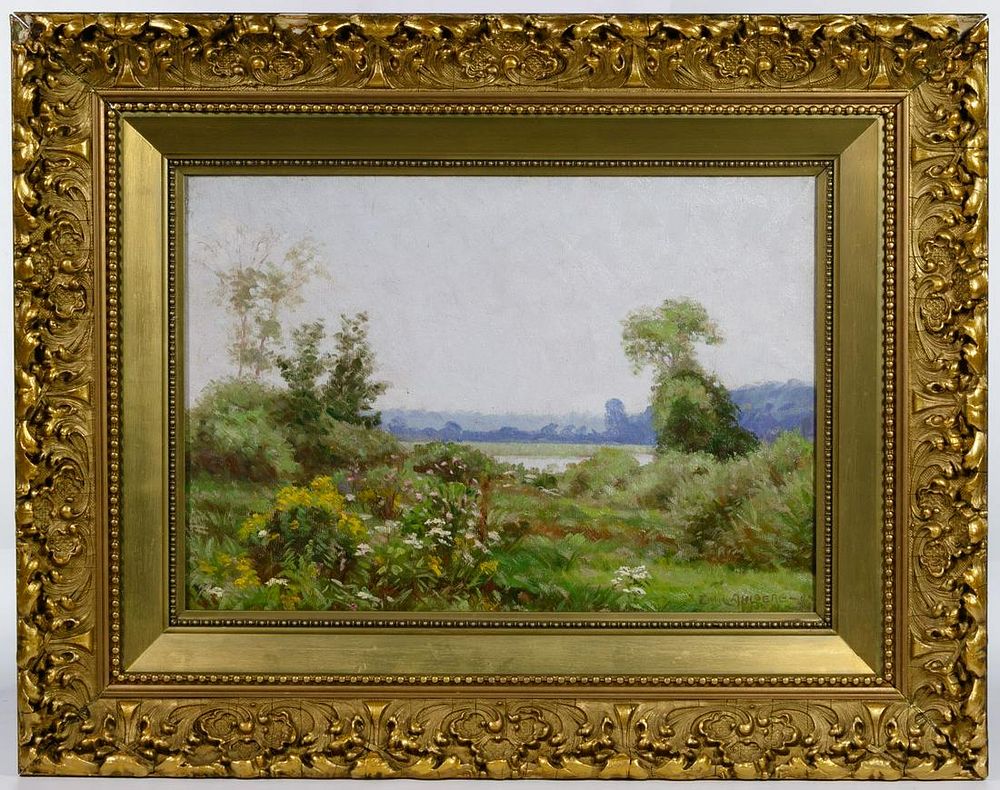 Lot 172: Emil Ahlberg (American / Swedish, 1865-1903) Oil on