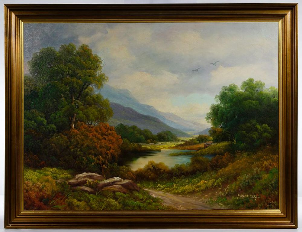 Lot 180: Paul Wesley (American, 19th / 20th century) Oil on