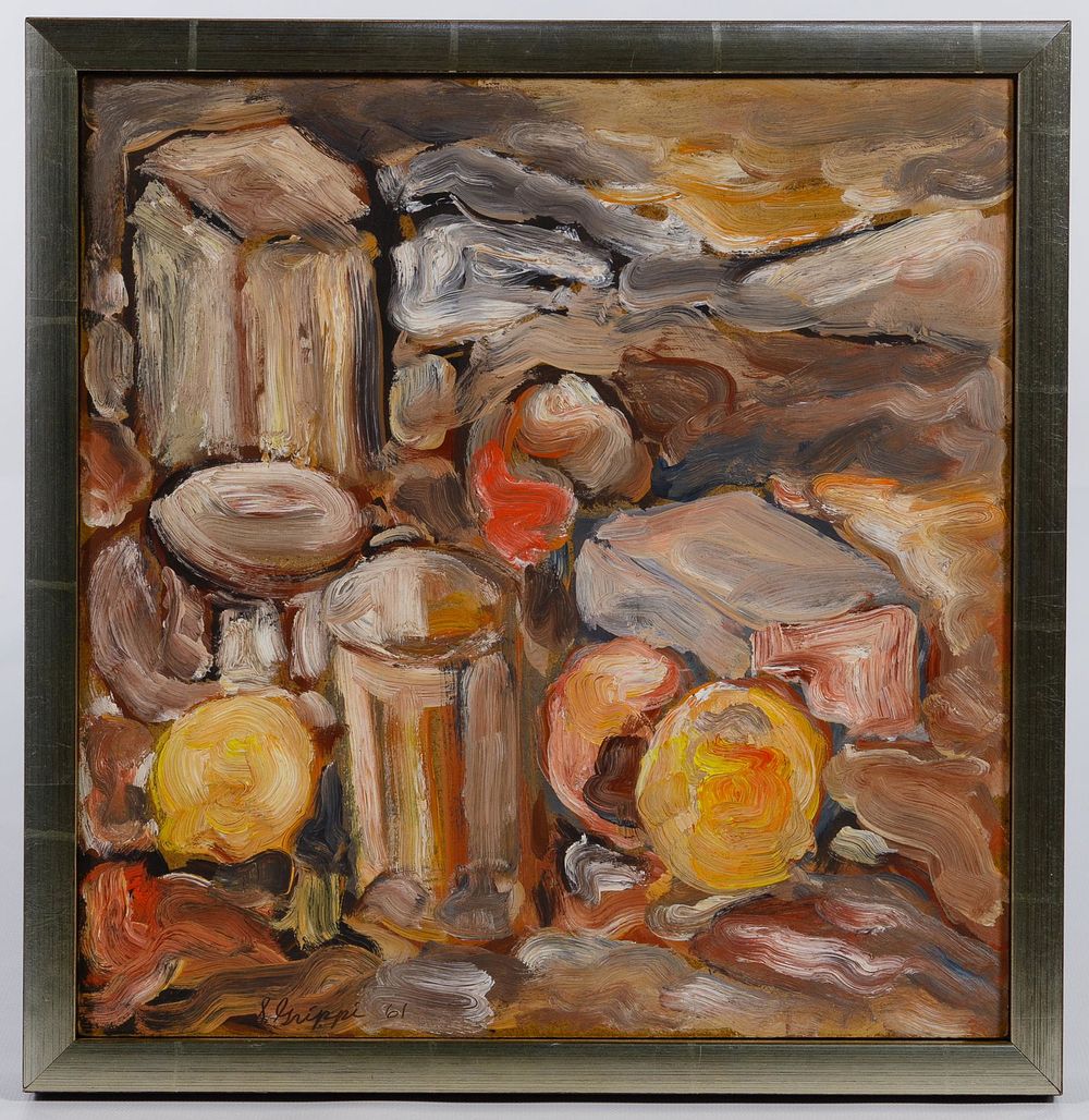 Lot 187: Salvatore Grippi (American, b.1921) Oil on Masonite