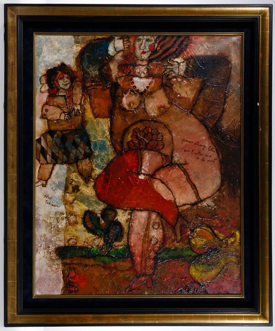 Lot 197: Theo Tobiasse (Israeli, 1927-2012) Oil on Canvas