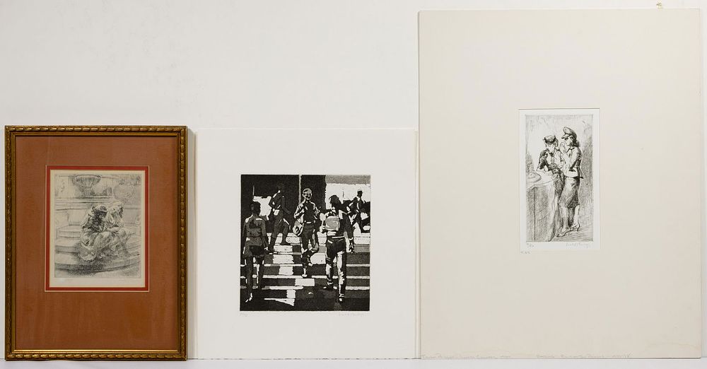 Lot 211: Isabel Bishop (American, 1902-1988) Etching Assortment
