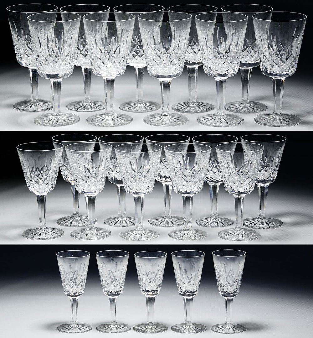 Lot 233: Waterford Crystal 'Lismore' Stemware Assortment