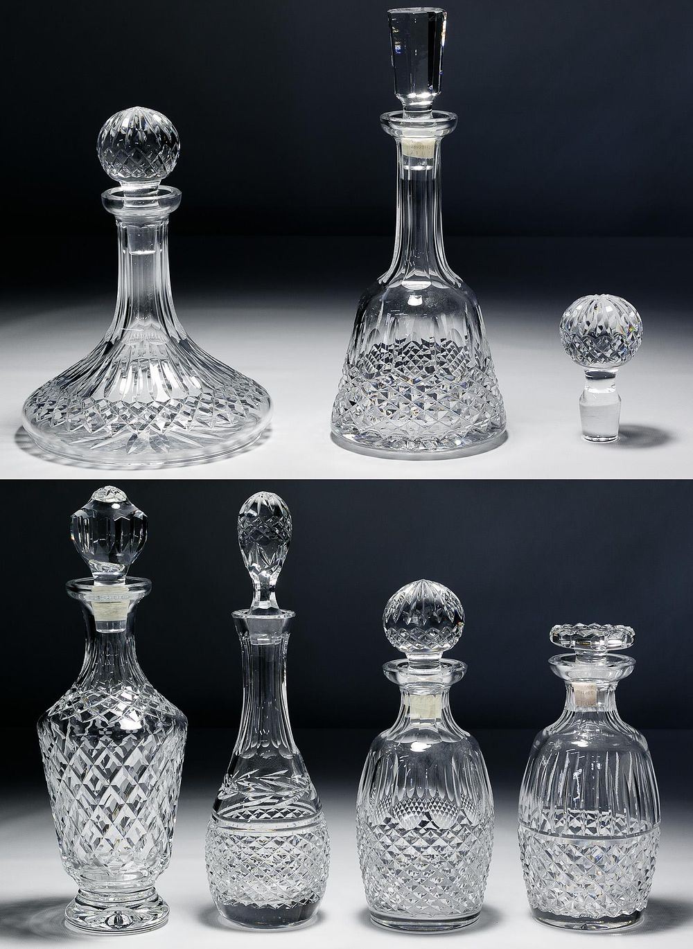 Lot 237: Waterford Crystal Decanter Collection