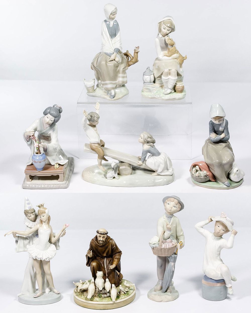 Lot 270: Lladro and Borsato Porcelain Figure Assortment