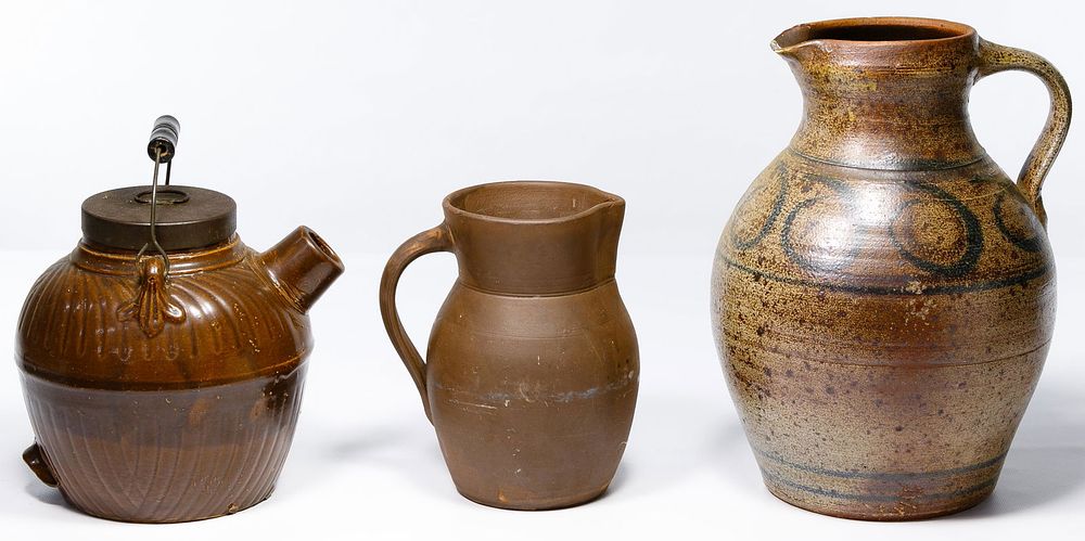 Lot 280: Brown Glazed Crock Assortment