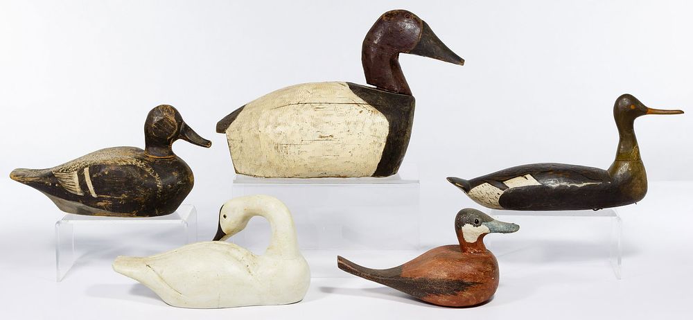 Lot 285: Hand Carved Duck and Goose Decoy Assortment