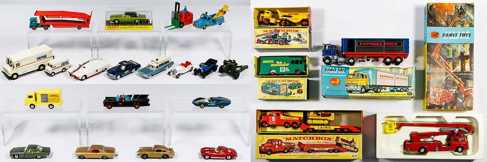 Lot 300: Corgi and Dinkey Toy Car and Truck Assortment