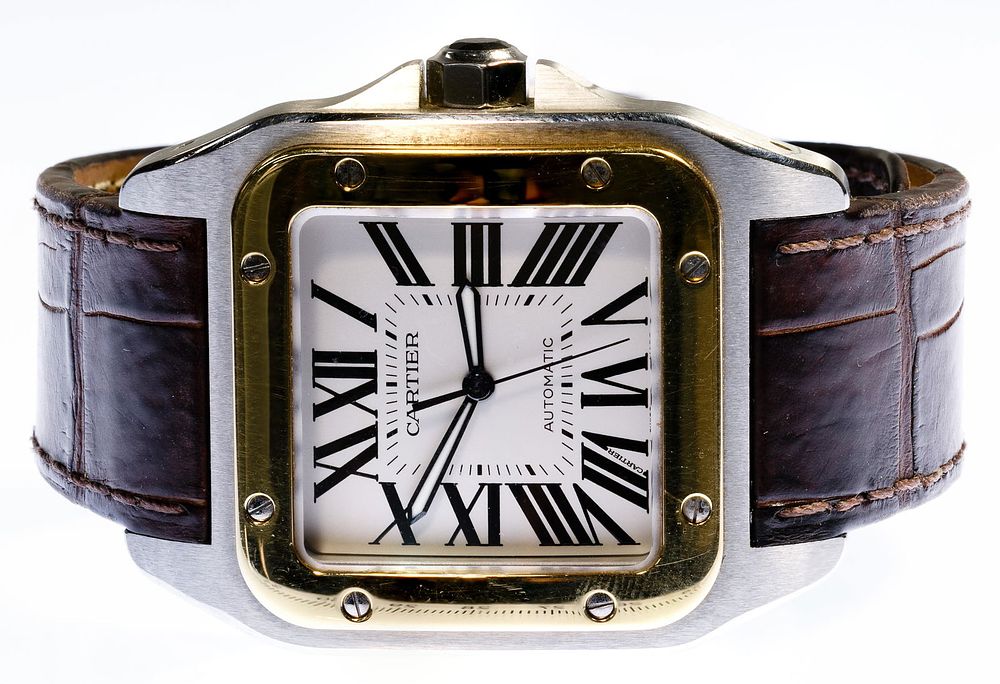 Lot 335: Cartier Santos 100 Automatic Men