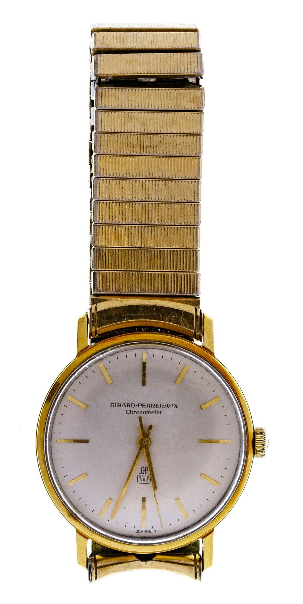 Lot 336: Girard Perregaux 18k Gold Case Chronometer Wrist Watch