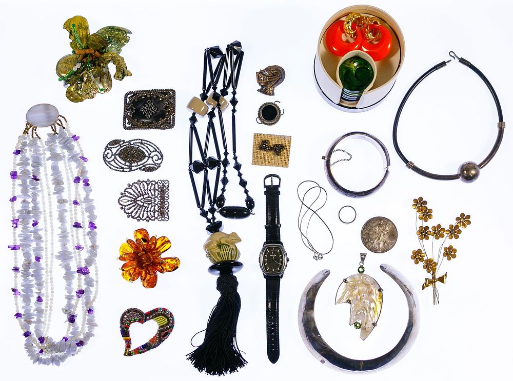 Lot 348: Sterling Silver and Costume Jewelry Assortment