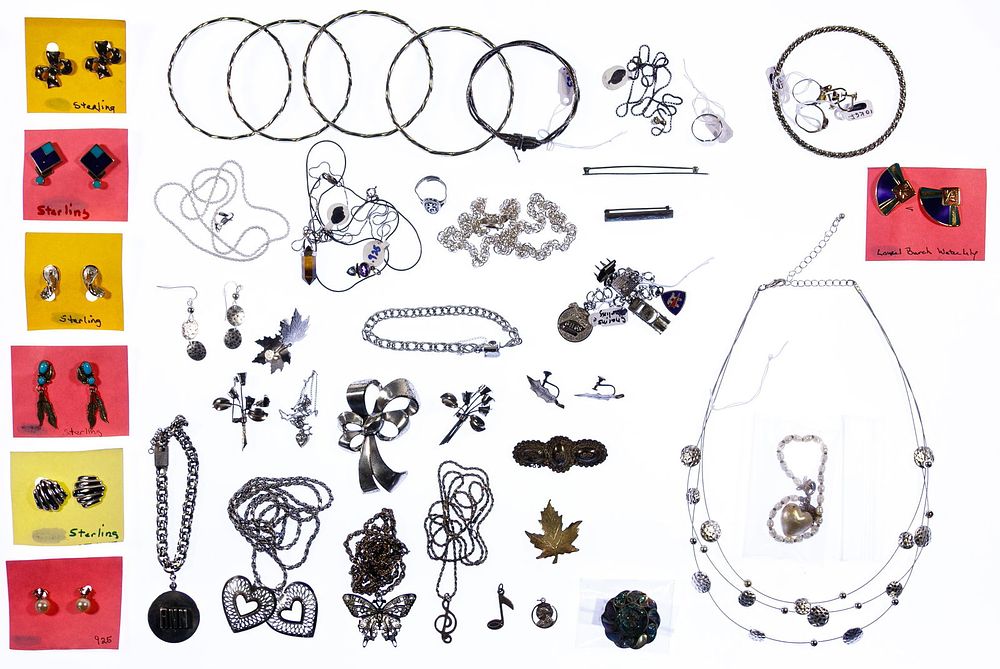 Lot 350: Sterling Silver and Costume Jewelry Assortment