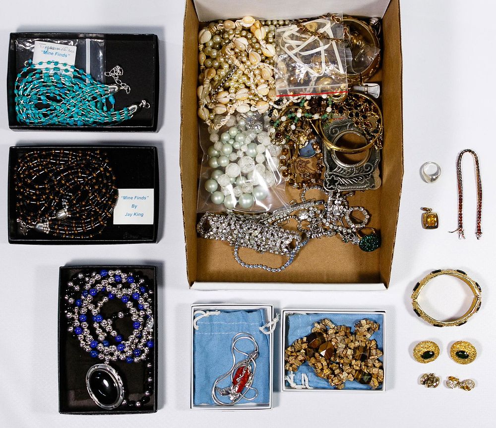 Lot 356: Designer, Silver and Costume Jewelry Assortment