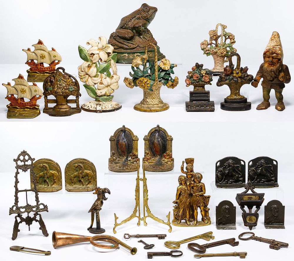 Lot 159: Cast Iron and Brass Assortment
