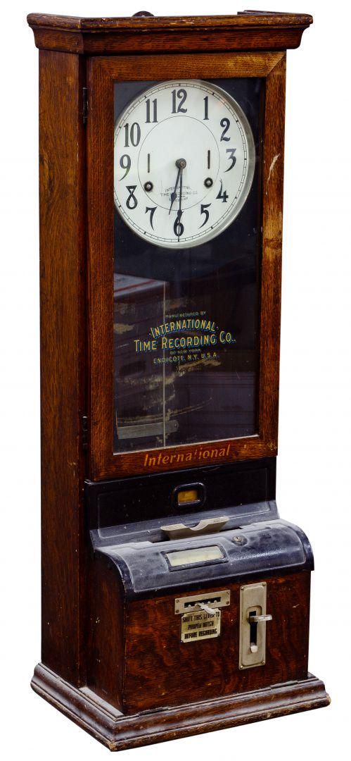 Lot 196: International Time Recording Co., NY Time Clock