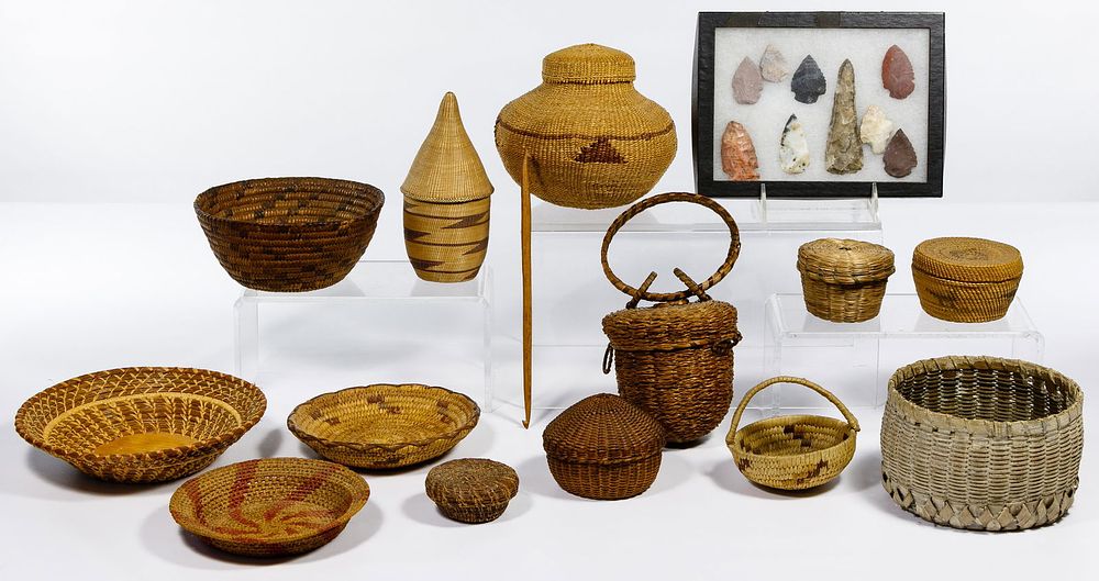 Lot 223: Native American Basket Assortment