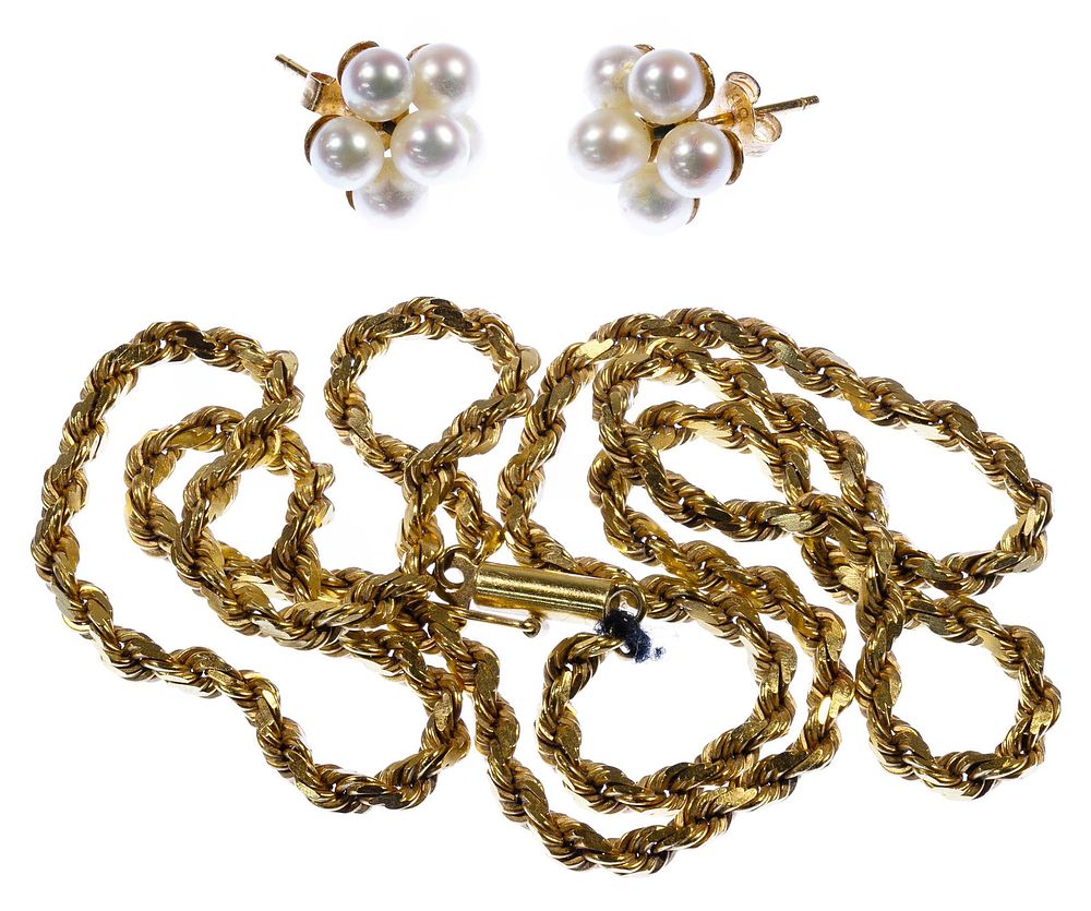 Lot 232: 18k Gold Jewelry Assortment