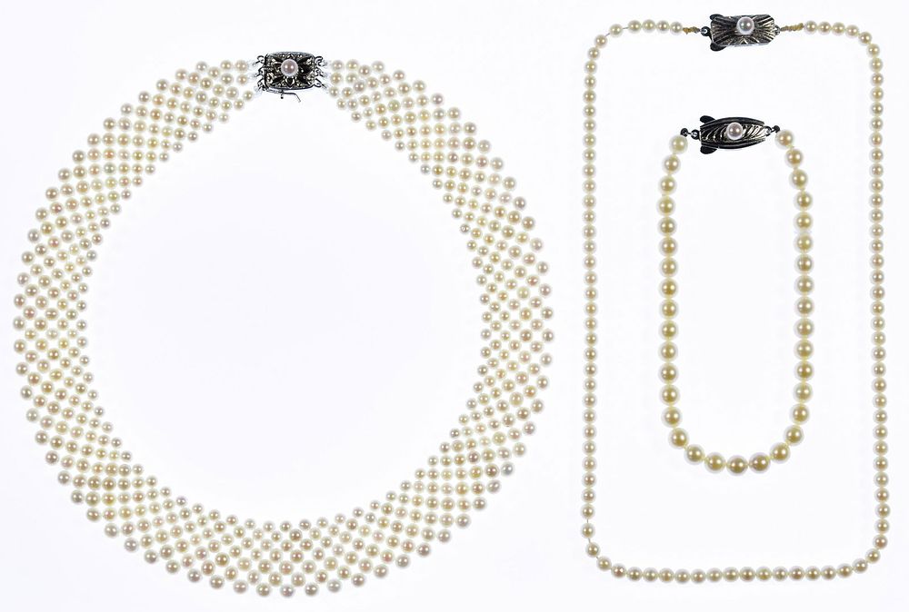 Lot 303: Mikimoto Pearl Jewelry Assortment