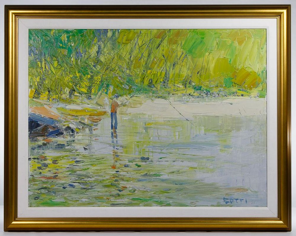 Lot 315: Italo Botti (American, 1923-2003) Oil on Canvas