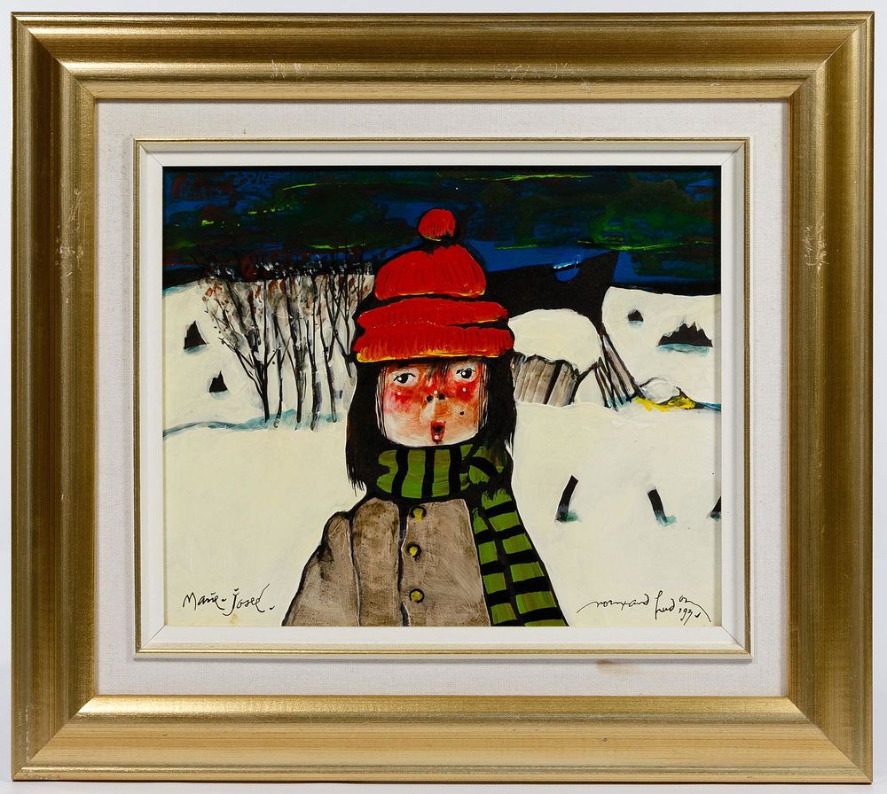 Lot 322: Norman Hudon (Canadian, 1929-1997) Acrylic on Board