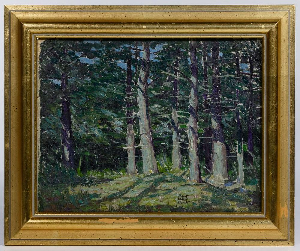 Lot 328: Robert Amick (American, 1879-1969) Oil on Board