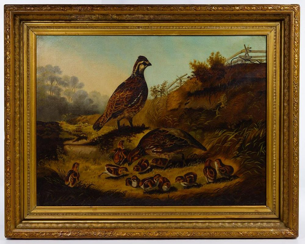 Lot 332: Unknown Artist (American, 19th Century) Oil on Canvas