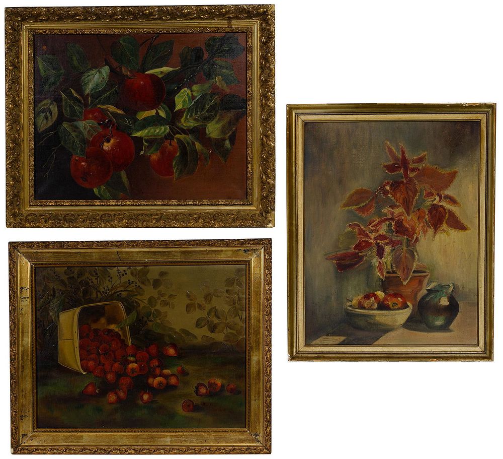 Lot 340: Unknown Artists (American, 20th Century) Oil Canvas /