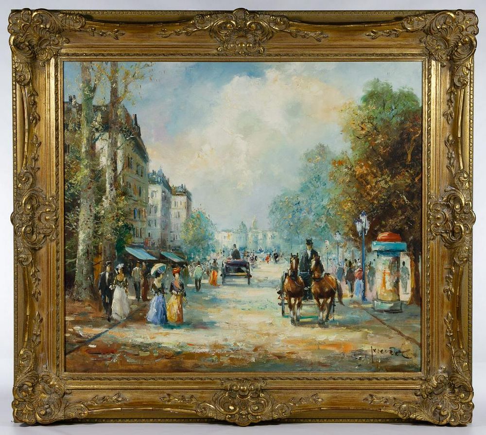 Lot 355: Christian Jereczek (German, b.1935) Oil on Canvas