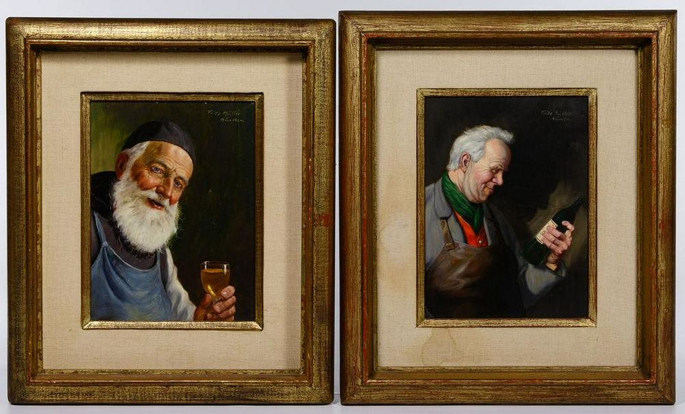 Lot 358: Fritz Muller (German, 1913-1972) Oil on Masonite