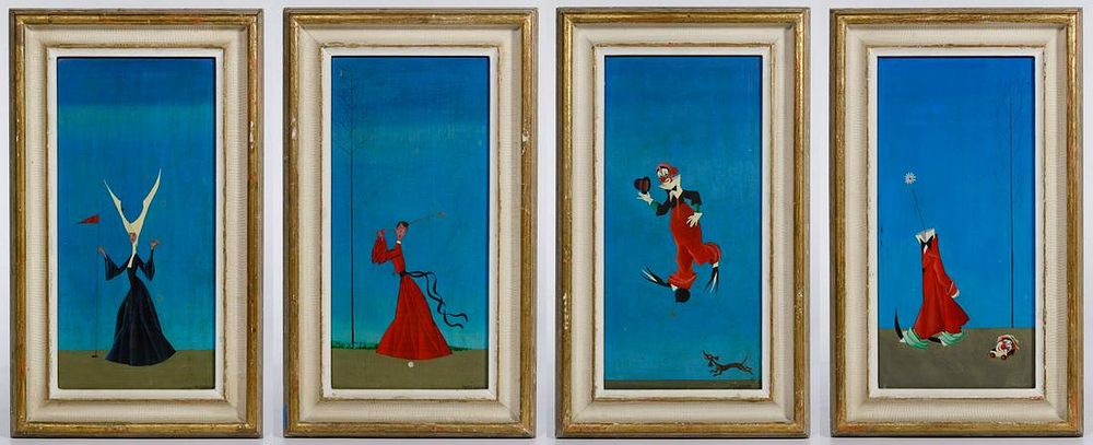 Lot 362: Terziano (Italian, 20th Century) Oil on Board