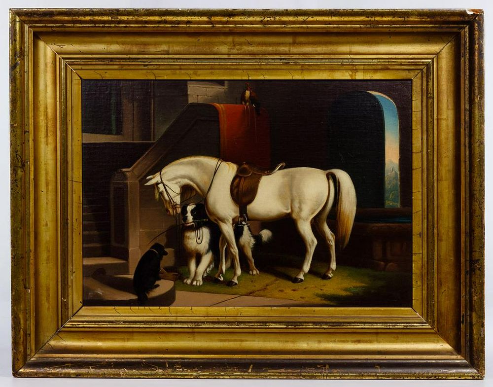 Lot 366: Unknown Artist (European School, 19th Century) Oil on