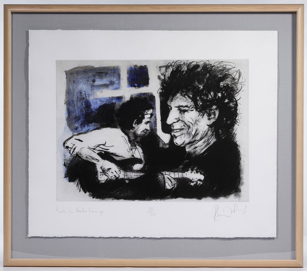 Lot 391: Ronnie Wood (British, b.1947) 'Keith in Voodoo Lounge'