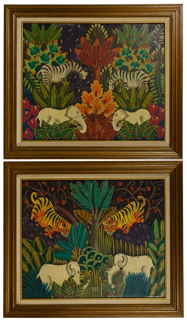 Lot 396: Yvon (Haitian, 20th Century) Oil on Canvas