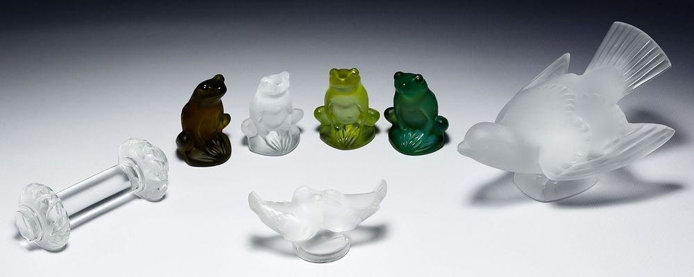 Lot 420: Lalique Crystal Figurine Assortment